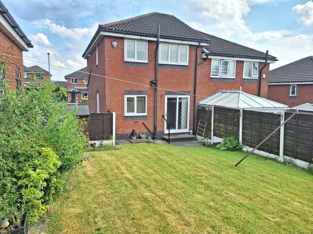 3 bed semi-detached house for sale in Chalfont Close, Oldham, Greater Manchester OL8, £200,000