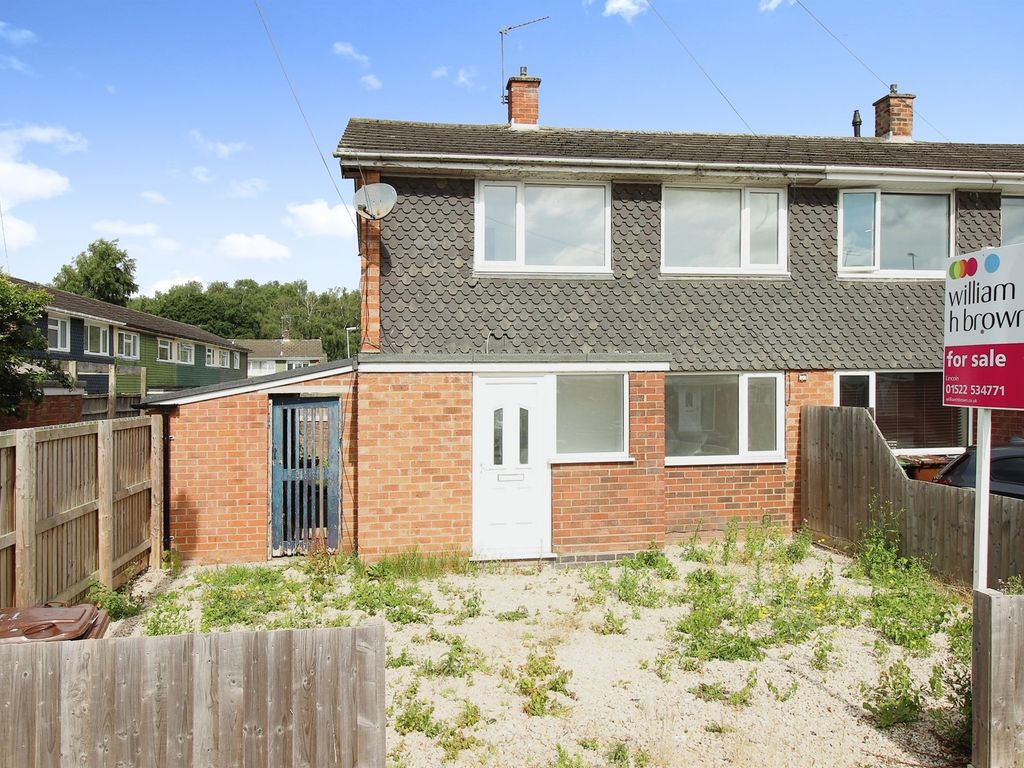 2 bed semi-detached house for sale in Dellfield Avenue, Lincoln LN6, £150,000