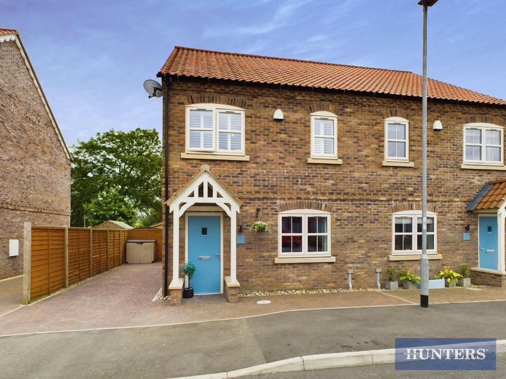 3 bed semi-detached house for sale in Burton Fields, Brandesburton, Driffield YO25, £250,000