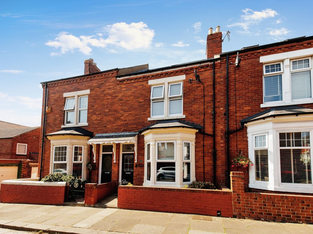 2 bed terraced house for sale in Banbury Terrace, South Shields NE34, £189,500
