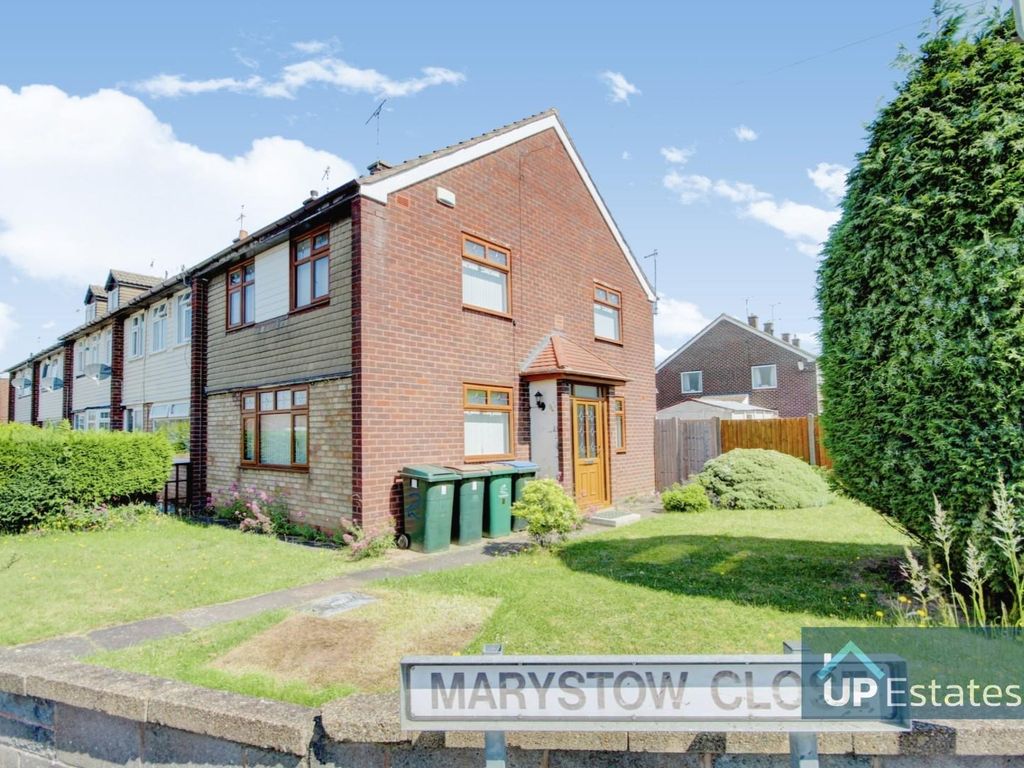 3 bed end terrace house for sale in Marystow Close, Allesley, Coventry CV5, £270,000