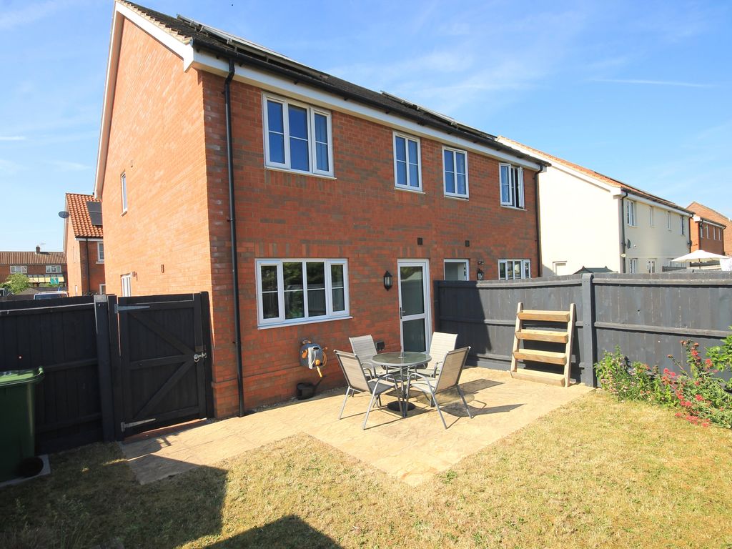 2 bed semi-detached house for sale in Burghwood Drive, Mileham, King