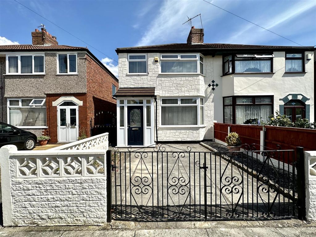 3 bed semi-detached house for sale in Easton Road, Huyton, Liverpool L36, £190,000