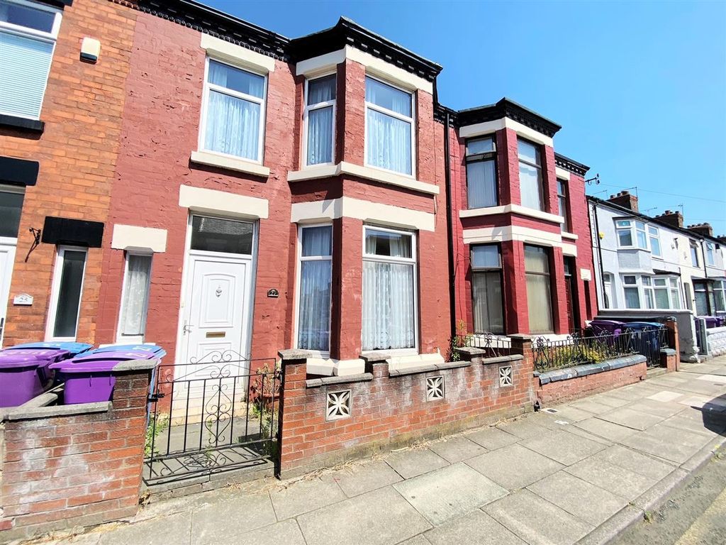 3 bed terraced house for sale in Baden Road, Stoneycroft, Liverpool L13, £120,000
