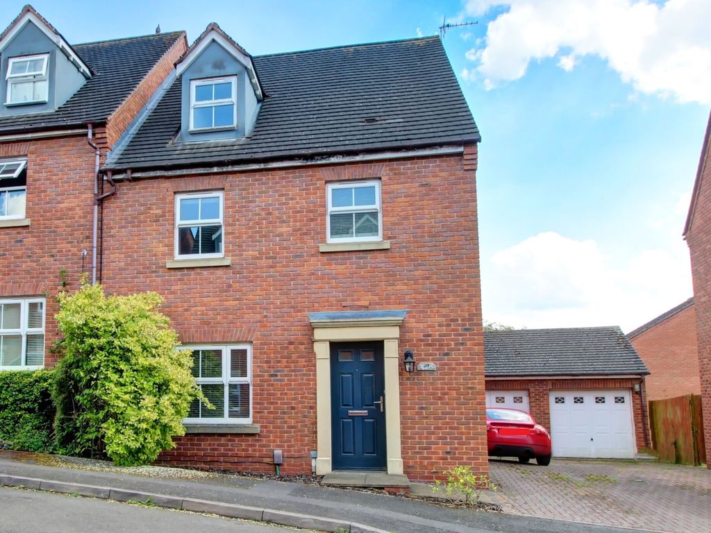 4 bed semi-detached house for sale in The Leascroft, Ravenstone LE67, £257,000