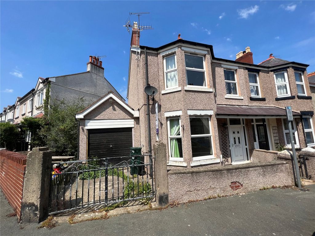 4 bed semi-detached house for sale in Grove Park, Colwyn Bay, Conwy LL29, £180,000