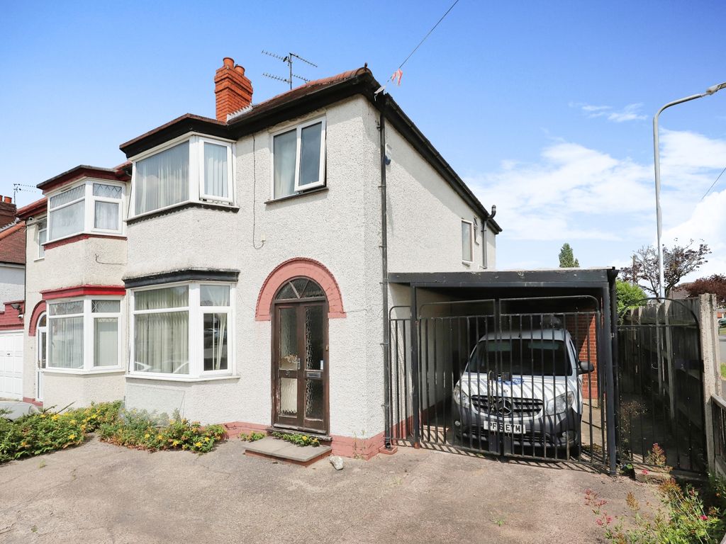 3 bed semi-detached house for sale in Churchfield Road, Wolverhampton, West Midlands WV10, £210,000