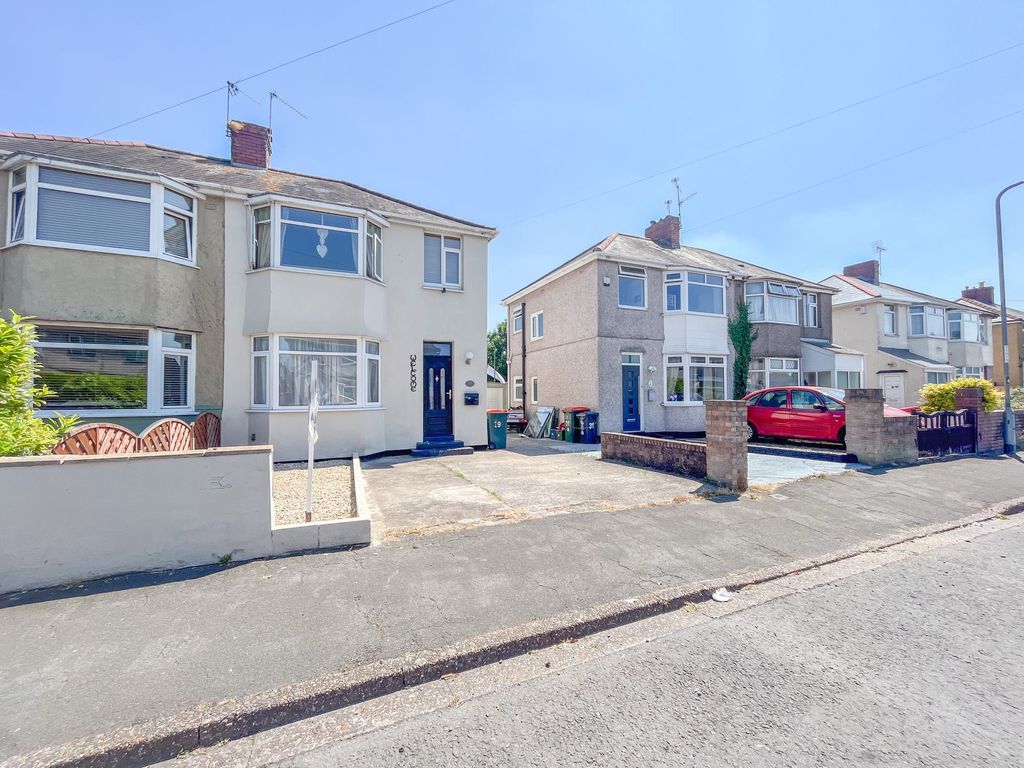 3 bed semi-detached house for sale in Moorland Avenue, Newport NP19, £210,000