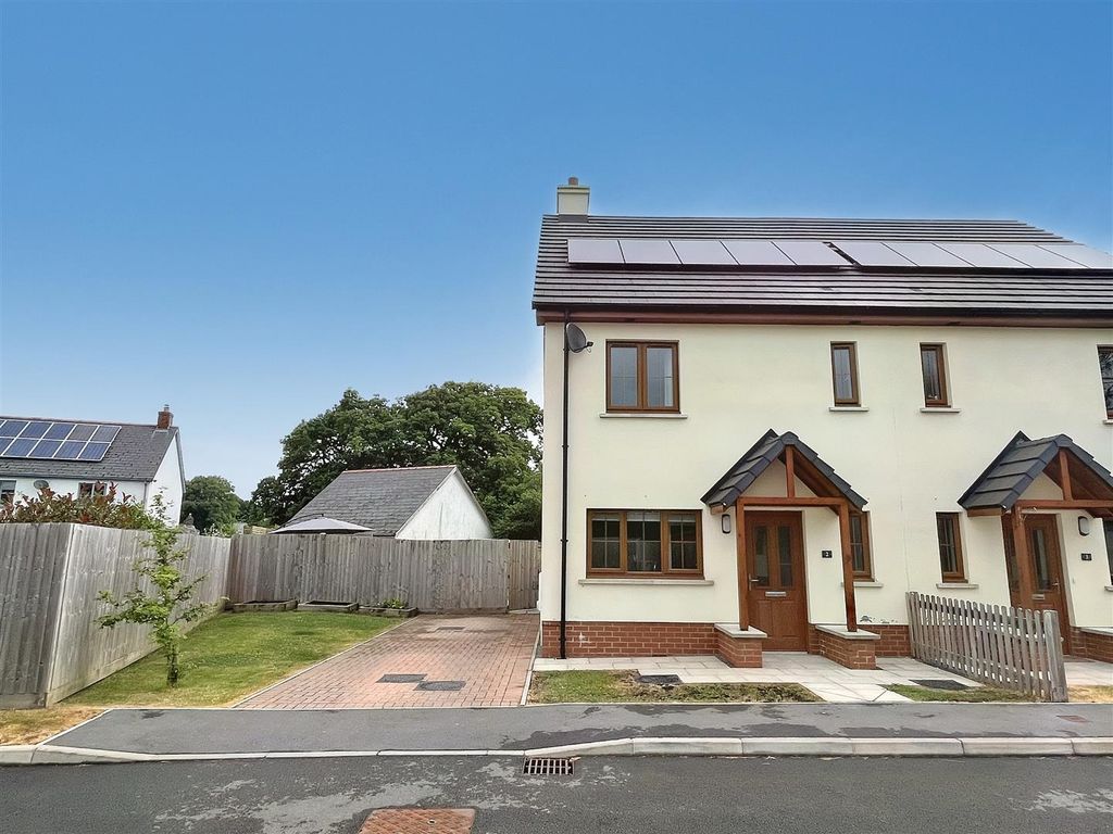 3 bed semi-detached house for sale in Maes Rheithordy, Cilgerran, Cardigan SA43, £250,000