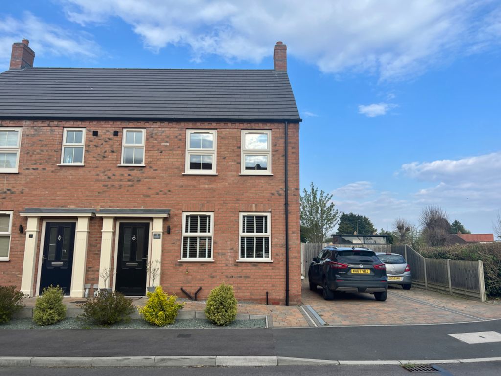 3 bed semi-detached house for sale in Dickinson Road, Heckington, Sleaford NG34, £235,000