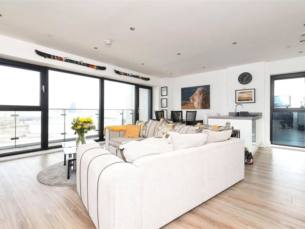 2 bed flat for sale in Bayscape Cardiff Marina, Watkiss Way, Cardiff Bay CF11, £300,000