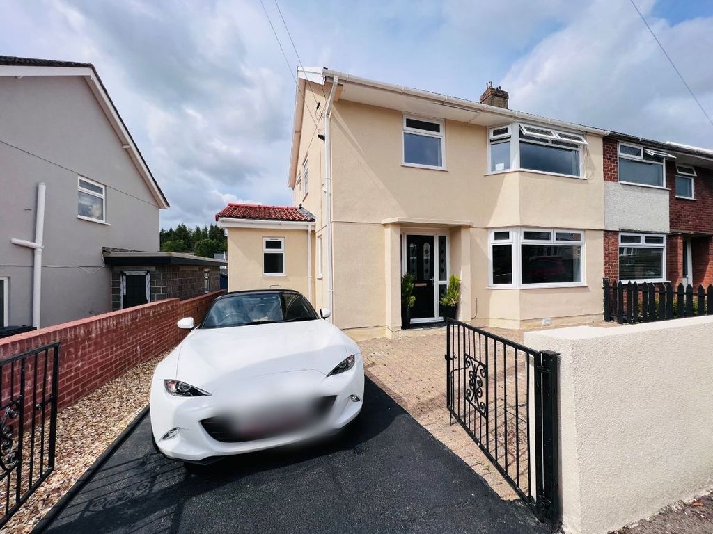 3 bed semi-detached house for sale in Meadow Crescent, Scwrfa, Tredegar NP22, £299,000