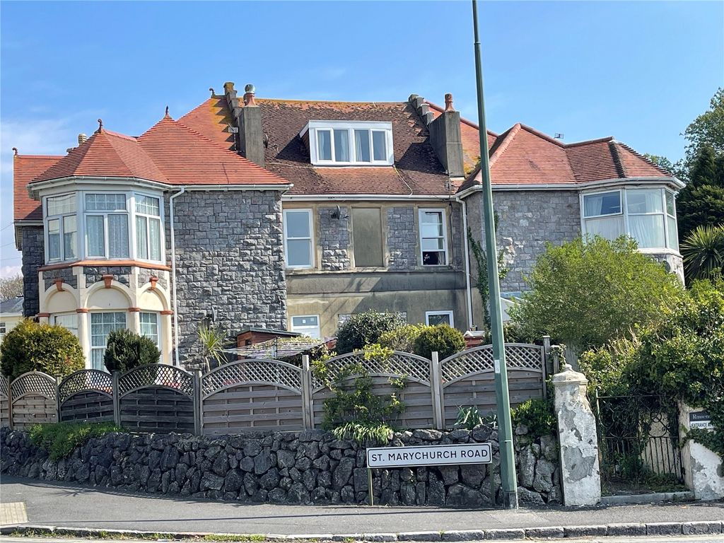 1 bed flat for sale in St. Marychurch Road, Torquay, Devon TQ1, £100,000