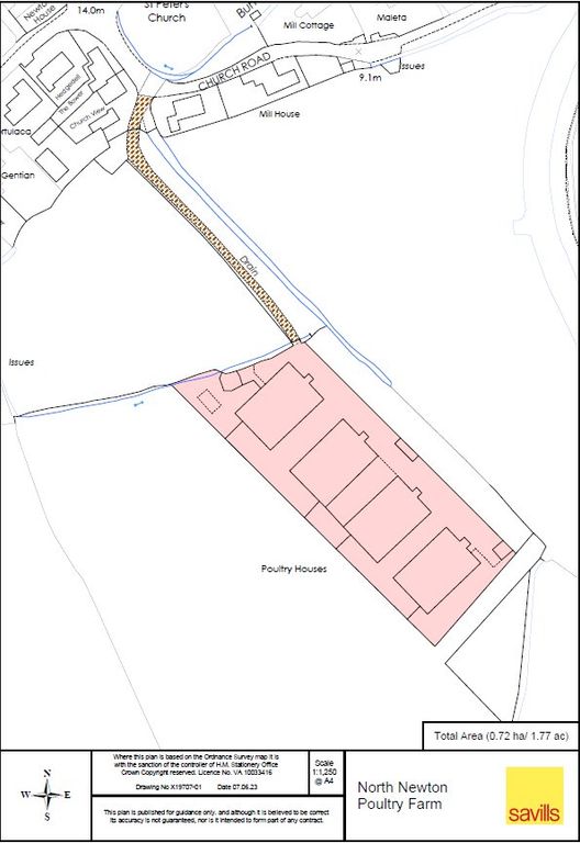 Land for sale in North Newton Poultry Farm, Church Road, North Newton, Bridgwater TA7, £275,000