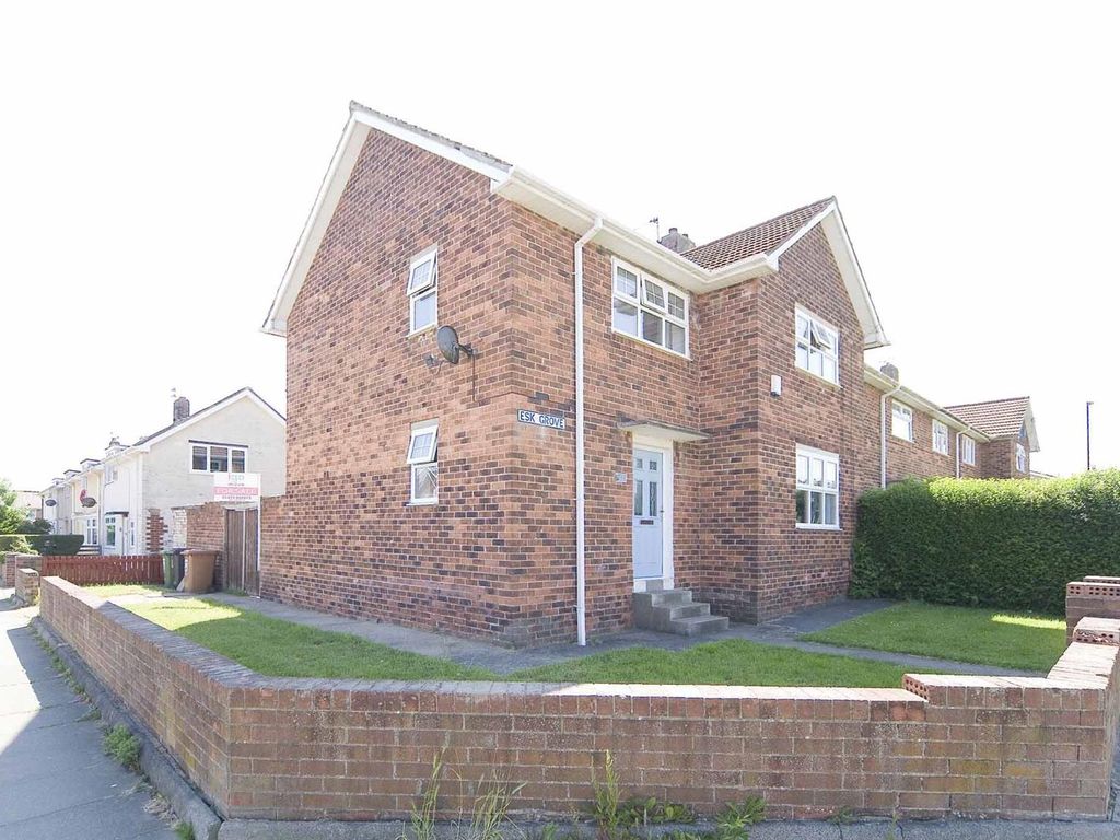 3 bed end terrace house for sale in Esk Grove, Hartlepool TS25, £95,000