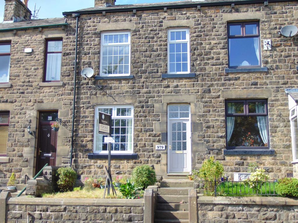 3 bed terraced house for sale in Huddersfield Road, Scouthead OL4, £214,950
