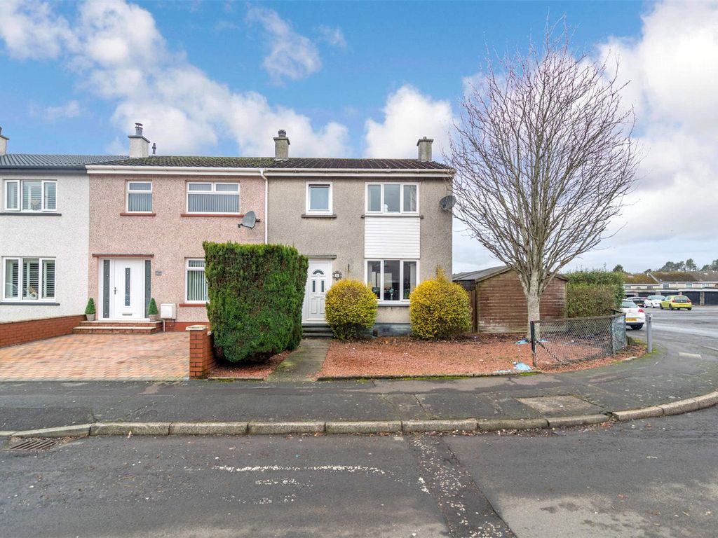 3 bed end terrace house for sale in Bannerman Drive, Kilmarnock, East Ayrshire KA3, £85,000