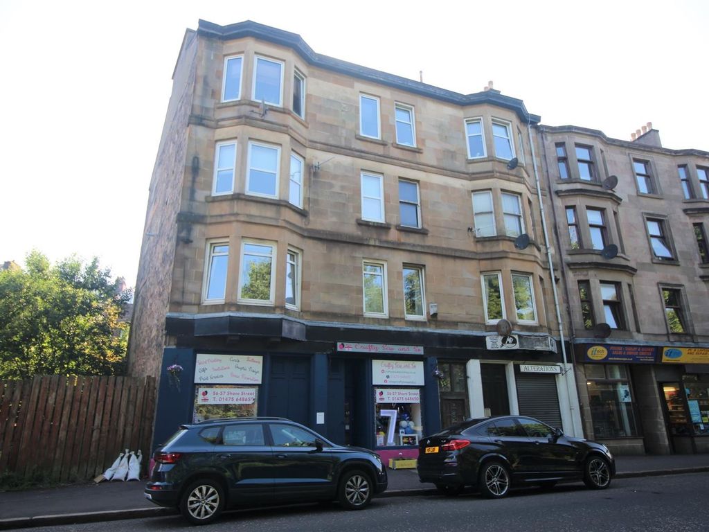 2 bed flat for sale in Shore Street, Gourock PA19, £53,000