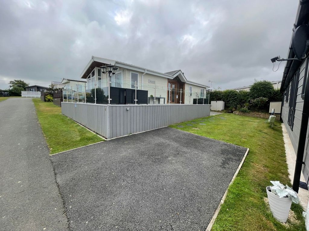 2 bed lodge for sale in Ocean Heights Leisure Park, Maenygroes, New Quay SA45, £125,000