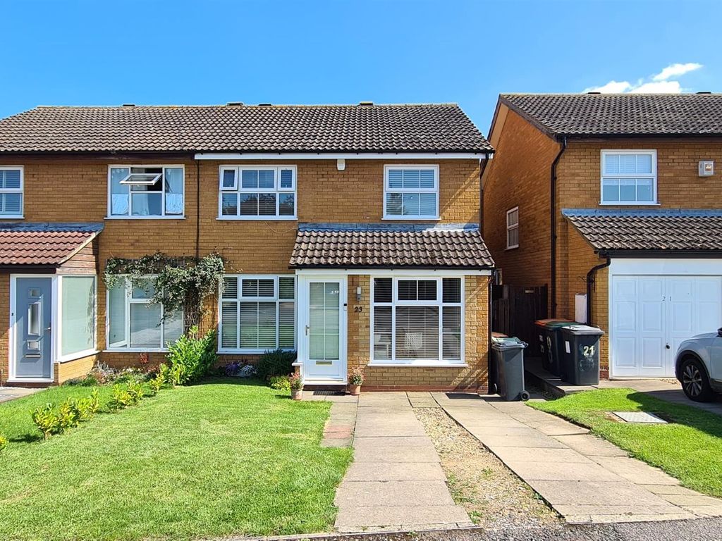 3 bed semi-detached house for sale in Hamble Road, Brickhill, Bedford MK41, £320,000