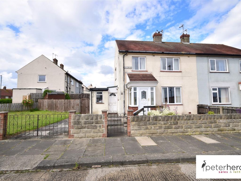 3 bed semi-detached house for sale in Elm Drive, Whitburn, Sunderland SR6, £169,950