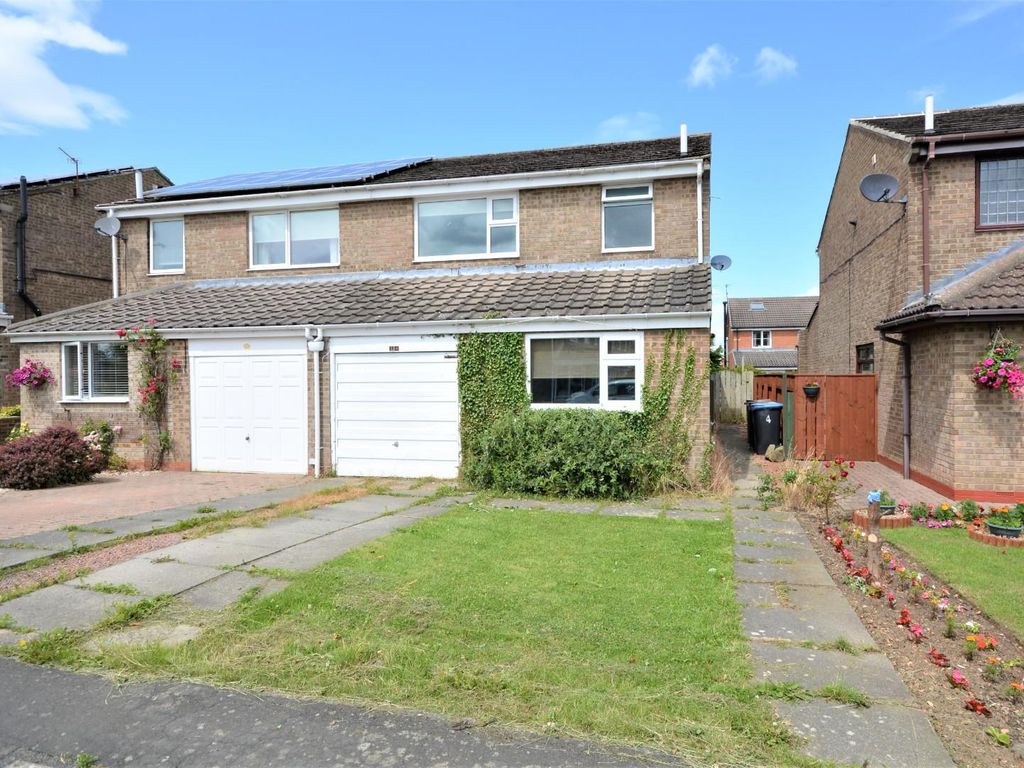 3 bed semi-detached house for sale in Bollihope Grove, Bishop Auckland DL14, £140,000