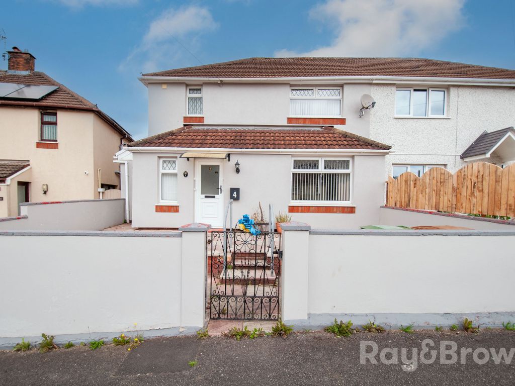 3 bed semi-detached house for sale in Bryn Close, Trethomas, Caerphilly CF83, £180,000