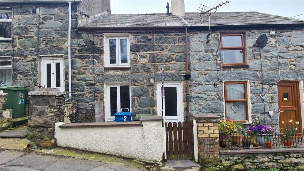2 bed terraced house for sale in Wesley Street, Rhiwlas, Gwynedd, Bangor LL57, £115,000