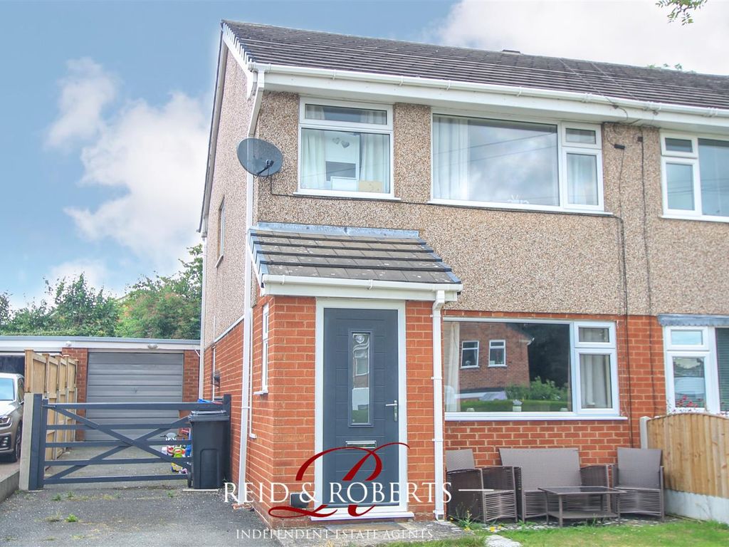 3 bed semi-detached house for sale in Ash Grove, Leeswood, Mold CH7, £160,000