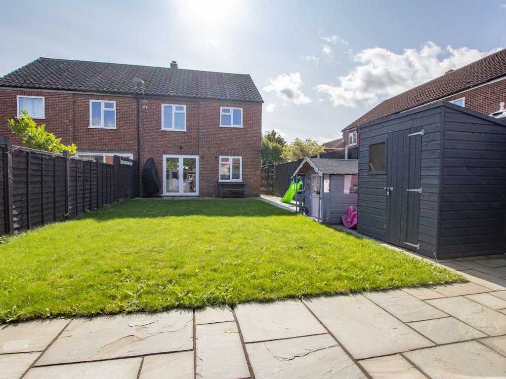 3 bed semi-detached house for sale in Yew Tree Court, Hockering, Dereham NR20, £245,000