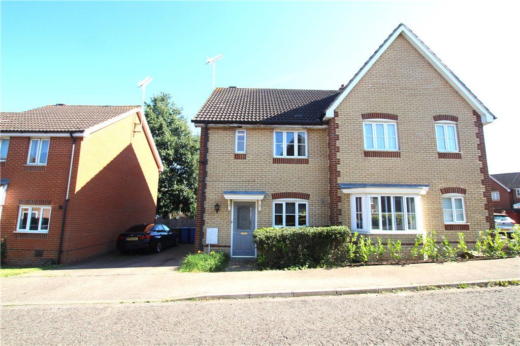 3 bed semi-detached house for sale in Lacewing Close, Pinewood, Ipswich IP8, £210,000