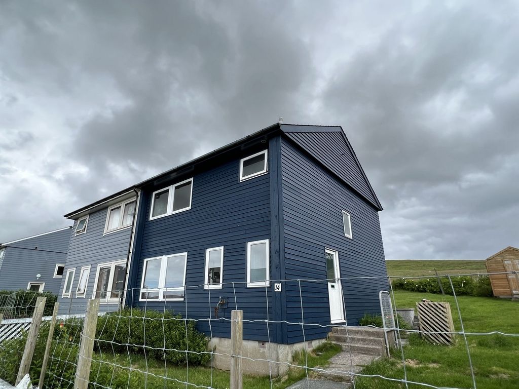 3 bed semi-detached house for sale in Lingaro, Bixter, Shetland ZE2, £120,000