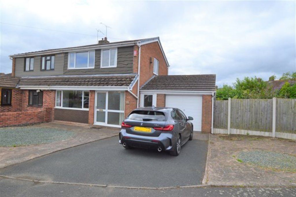 2 bed semi-detached house for sale in Melrose Crescent, Market Drayton TF9, £199,950