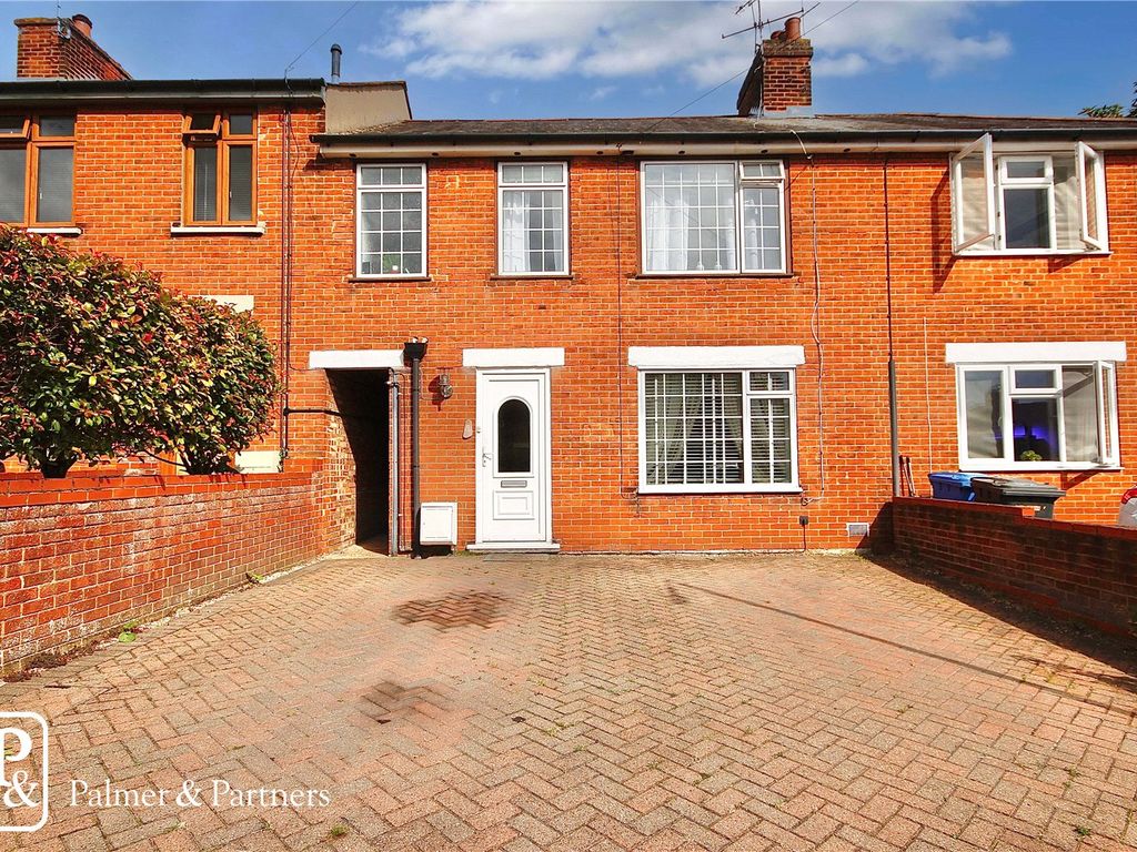 3 bed terraced house for sale in Bennett Road, Ipswich, Suffolk IP1, £210,000