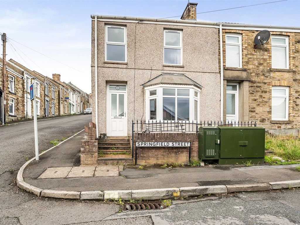 3 bed end terrace house for sale in Springfield Street, Morriston, Swansea SA6, £130,000