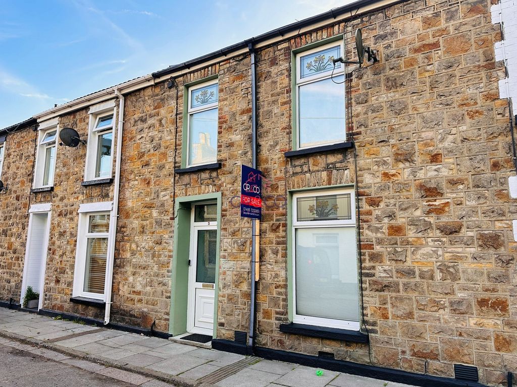 3 bed terraced house for sale in Alexandra Place, Sirhowy, Tredegar NP22, £154,950