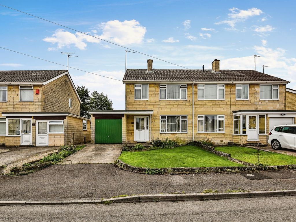 3 bed semi-detached house for sale in Westbrook Close, Chippenham SN14, £300,000