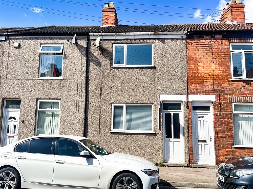 2 bed terraced house for sale in Weelsby Street, Grimsby DN32, £62,950