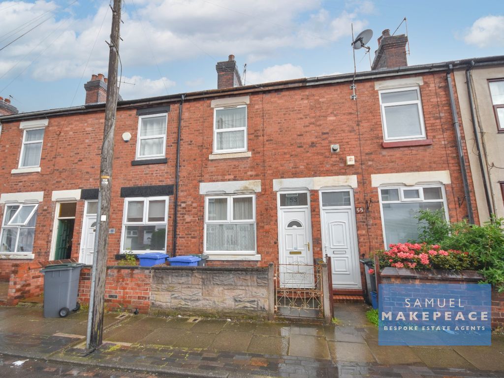 2 bed terraced house for sale in Keary Street, Stoke-On-Trent, Staffordshire ST4, £77,000
