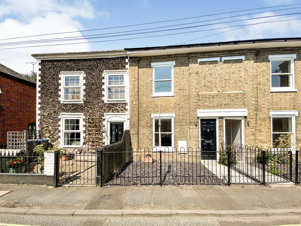 3 bed terraced house for sale in High Street, Wickham Market, Woodbridge IP13, £300,000