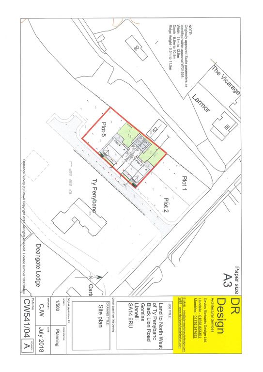 Land for sale in Black Lion Road, Ammanford SA14, £180,000