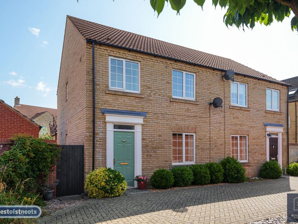 3 bed semi-detached house for sale in Malden Way, Eynesbury, St. Neots PE19, £325,000