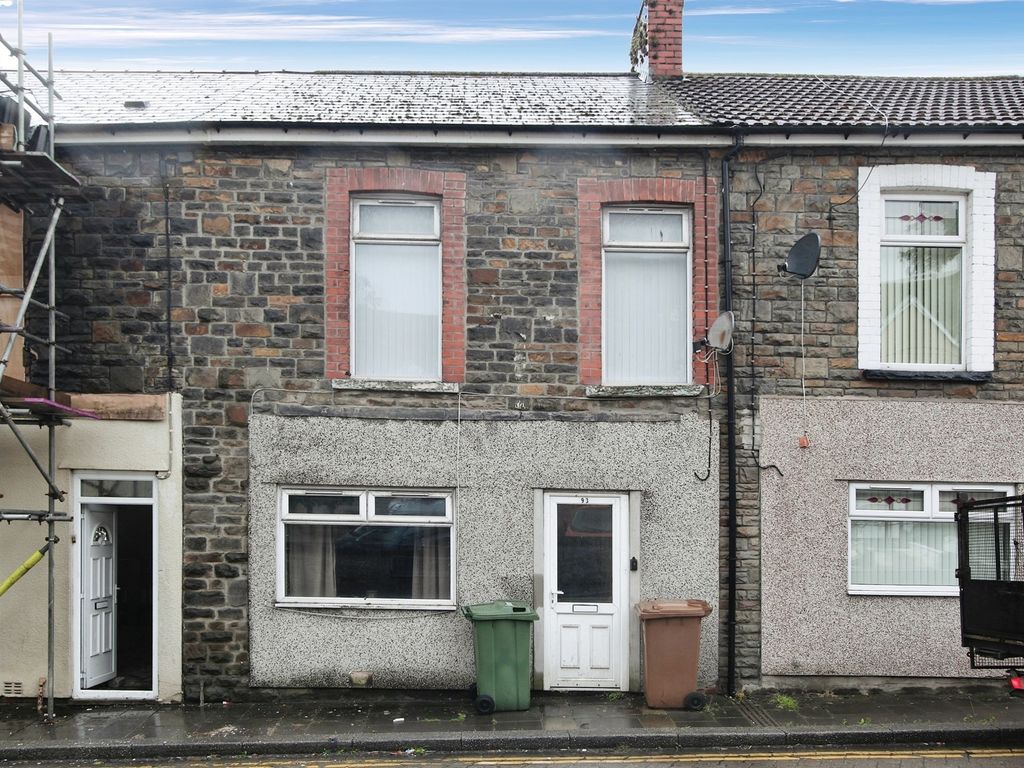 3 bed terraced house for sale in Commercial Street, Senghenydd, Caerphilly CF83, £100,000