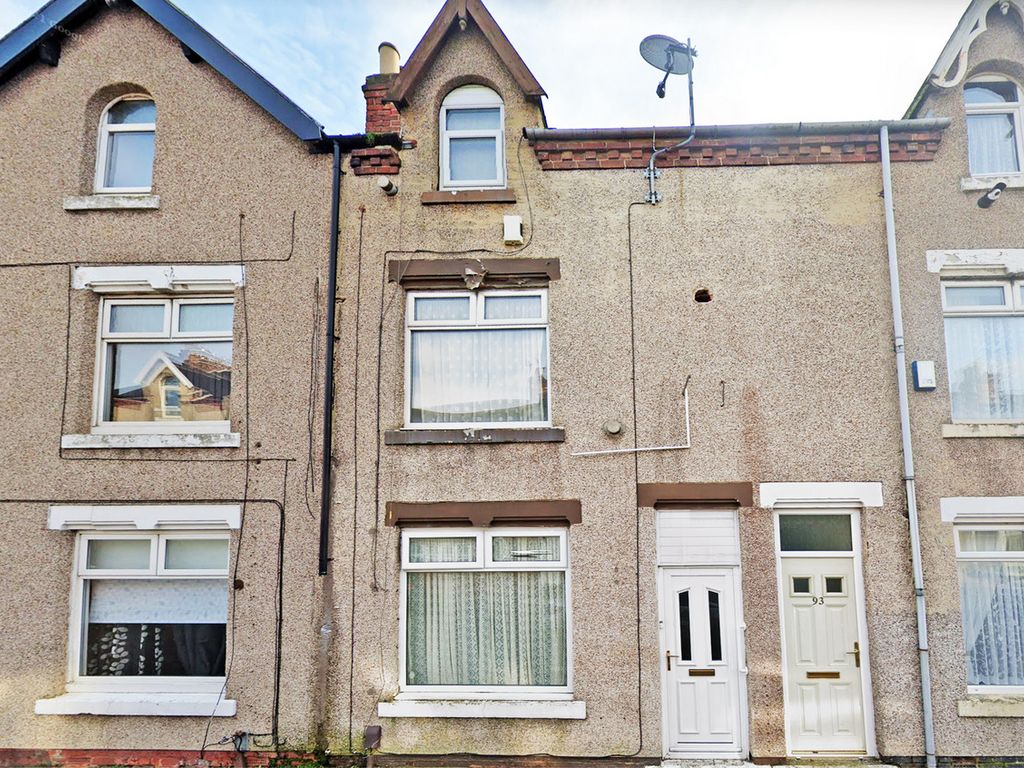 3 bed terraced house for sale in Cornwall Street, Hartlepool TS25, £40,000