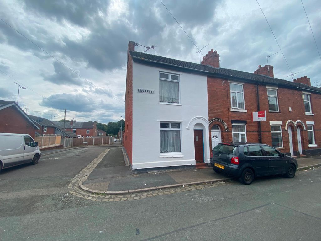 2 bed end terrace house for sale in Ridgway Street, Crewe CW1, £75,000