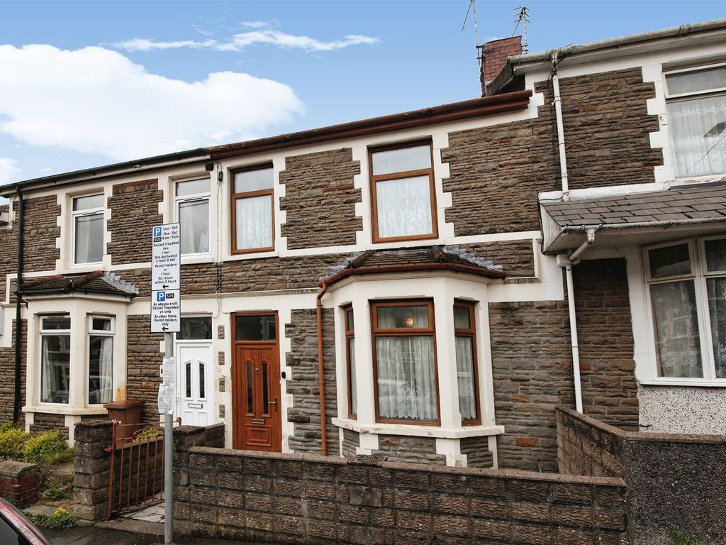 3 bed terraced house for sale in Ludlow Street, Caerphilly CF83, £185,000