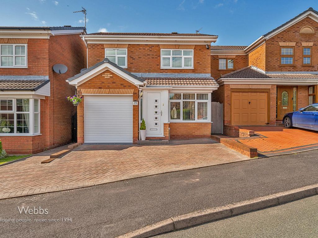 3 bed detached house for sale in Foxfields Way, Huntington, Cannock WS12, £300,000