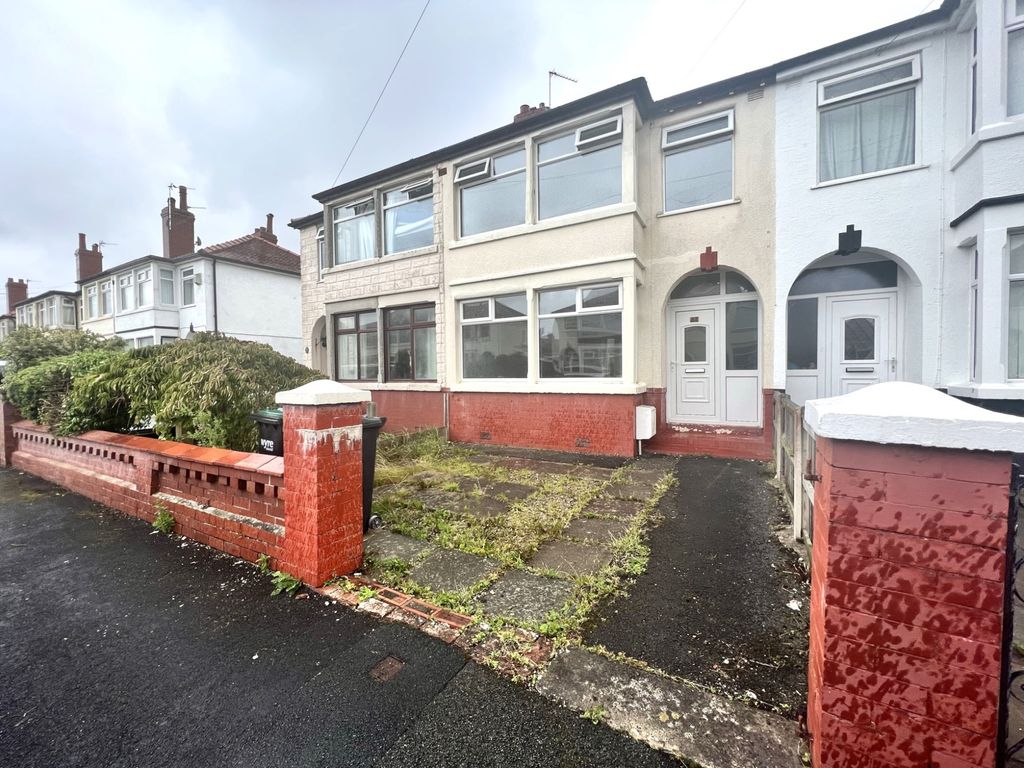 3 bed terraced house for sale in Merlyn Road, Cleveleys FY5, £105,000