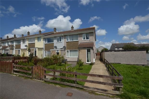 3 bed end terrace house for sale in Trenethick Avenue, Helston, Cornwall TR13, £187,500