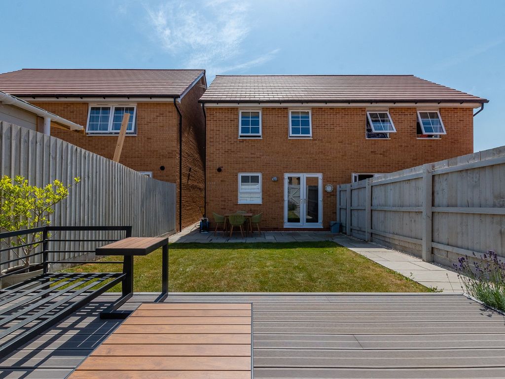 3 bed semi-detached house for sale in Aqua Drive, Hampton Water, Peterborough PE7, £280,000